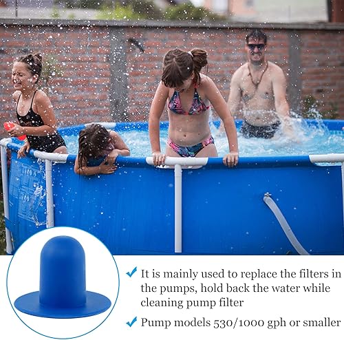 Miniatura 4 de Tapones de piscina para piscina sobre el suelo, 6 tapones de tope de piscina, tapones de orificio de bomba de filtro de piscina, aptos para Intex