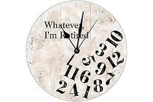 Retro Silent Whatever Clock - The Perfect Gift That Says It All