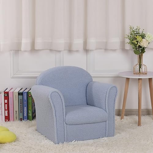 Miniatura 22 de AFBKSS&BB Sofá para niños, silla con reposabrazos para niños, muebles para niños de construcción de madera resistente, sofá para niños en edad