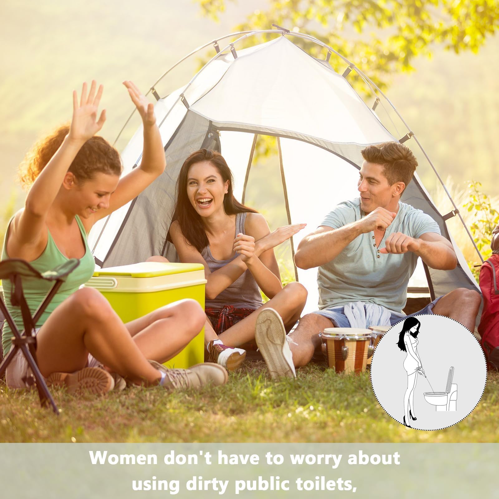 Orinatoio Portatile Donna USA E Getta - 40 Pezzi Imbuto Per Pipì In Piedi, Per Viaggi E Campeggio - Foto 10