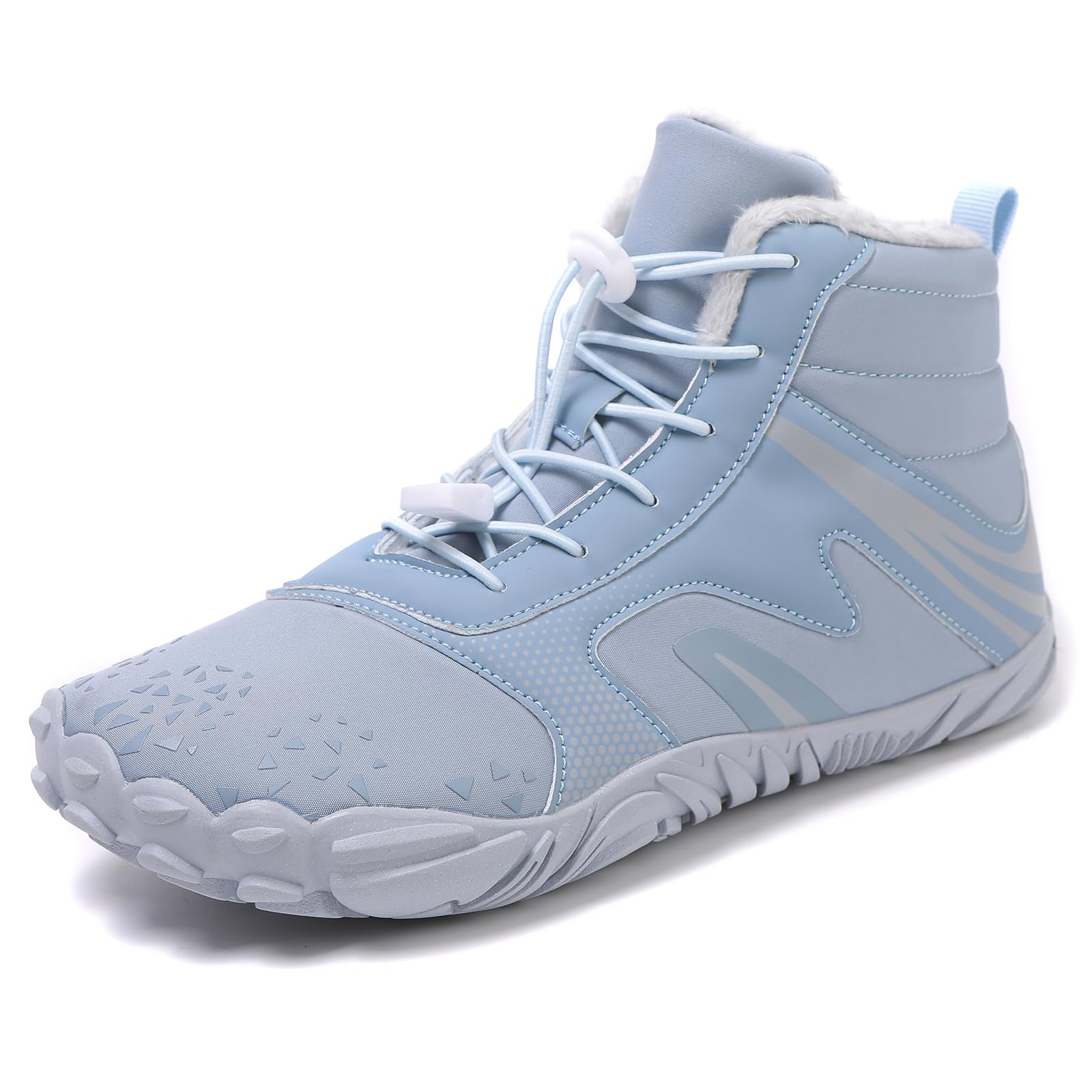 Hike Winter Barefoot Boots Womens Mens Minimalist Warm Zero Drop Snow Booties Slip On Footwear Wide Toe Waterproof