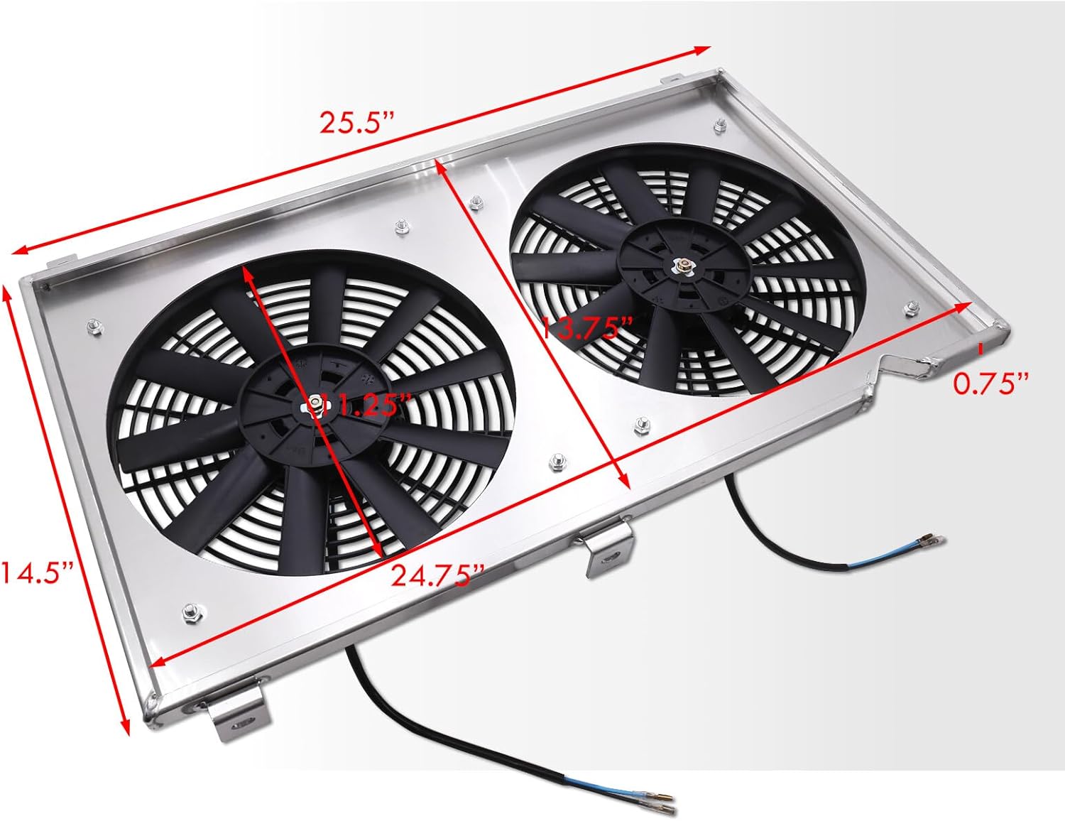 AJP Distributors Compatible/Replacement For S2000 Manual MT Transmission Aluminum Radiator Fan Shroud Kit