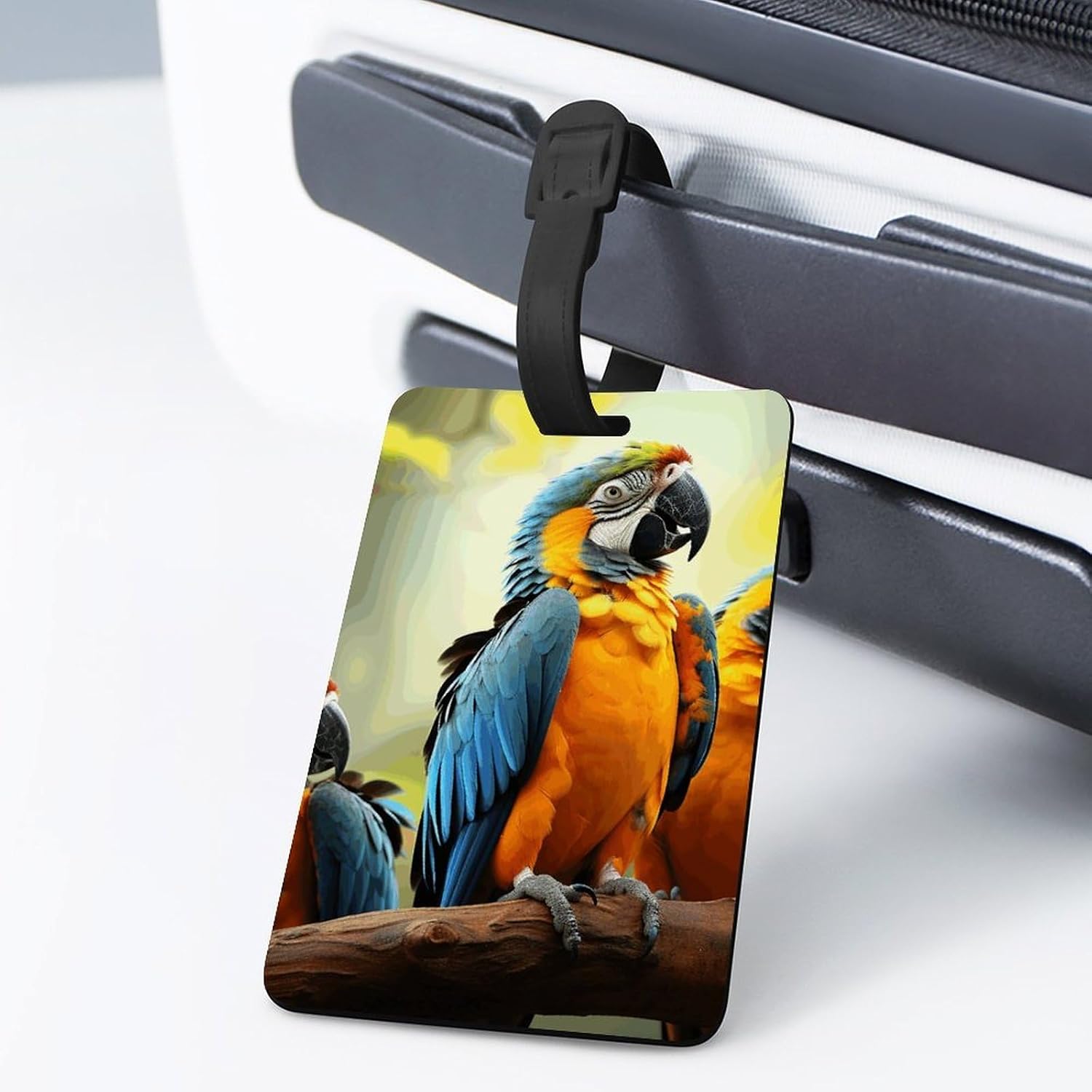 Cute Parrots Luggage Tags for Suitcase Name Tags Air Tags image 3