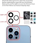 Remplacement du verre pour caméra arrière iPhone 12 Pro Max, GVKVGIH Remplacement des objectifs de la caméra arrière avec un adhésif double-syndical & Trousse d'outils de réparation 12Pro Max)