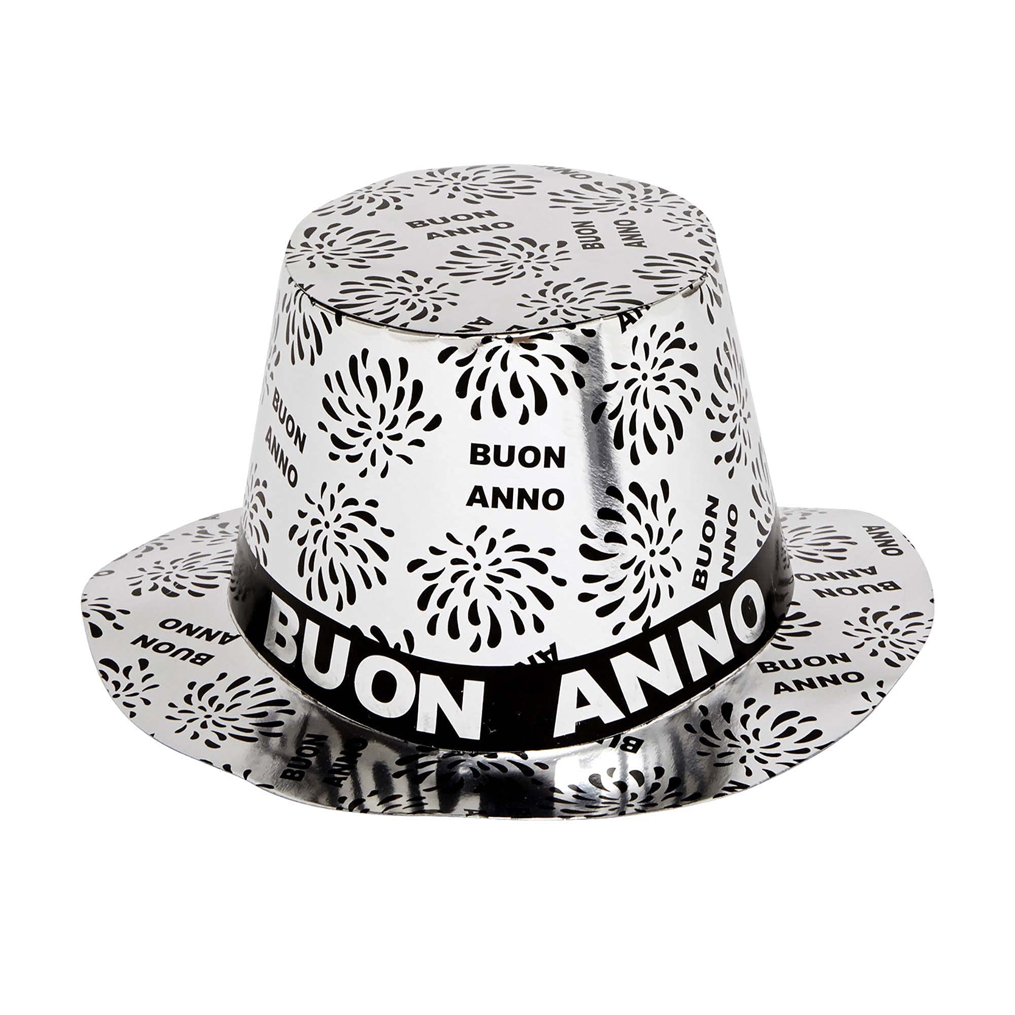 WIDMANN W MILANO Party Fashion 7996Z - Buon Anno Cylinder Adult Unisex, New Year, Silver Color