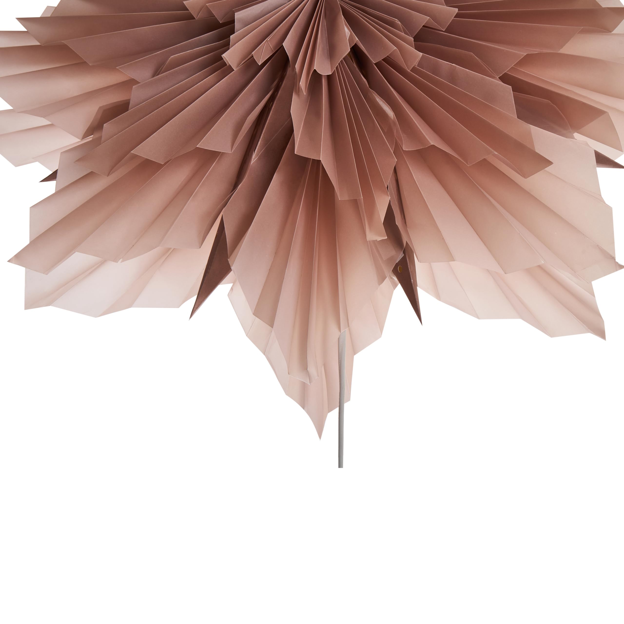 Beliani Décoration en Papier en Forme d'Étoile Flocon de Neige Lampe Suspendue Thème Noel Rose Osteran