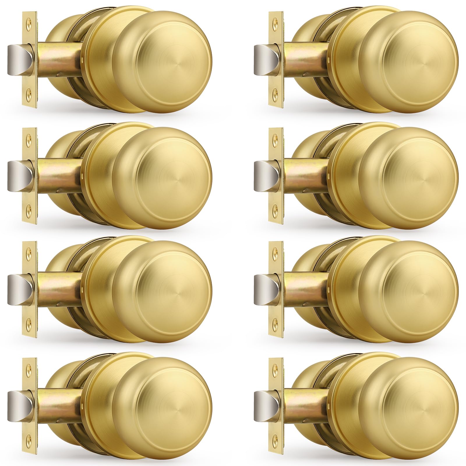 Probrico Matte Black Door Knobs - 10 Pack -24