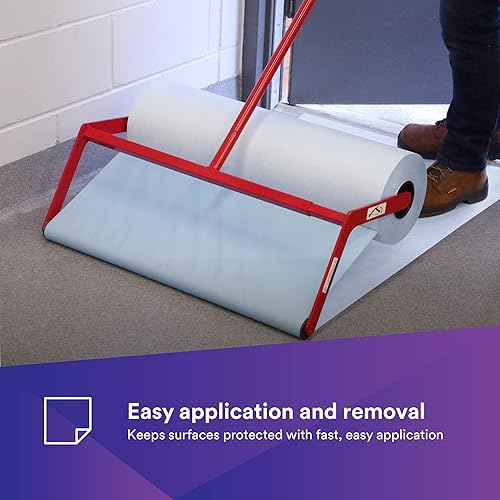 Miniatura 10 de 3M Tela de protección líquida autoadhesiva, 36878, 14 pulgadas x 300 pies, 1 rollo, despegar y pegar, fuerte adhesivo temporal, material