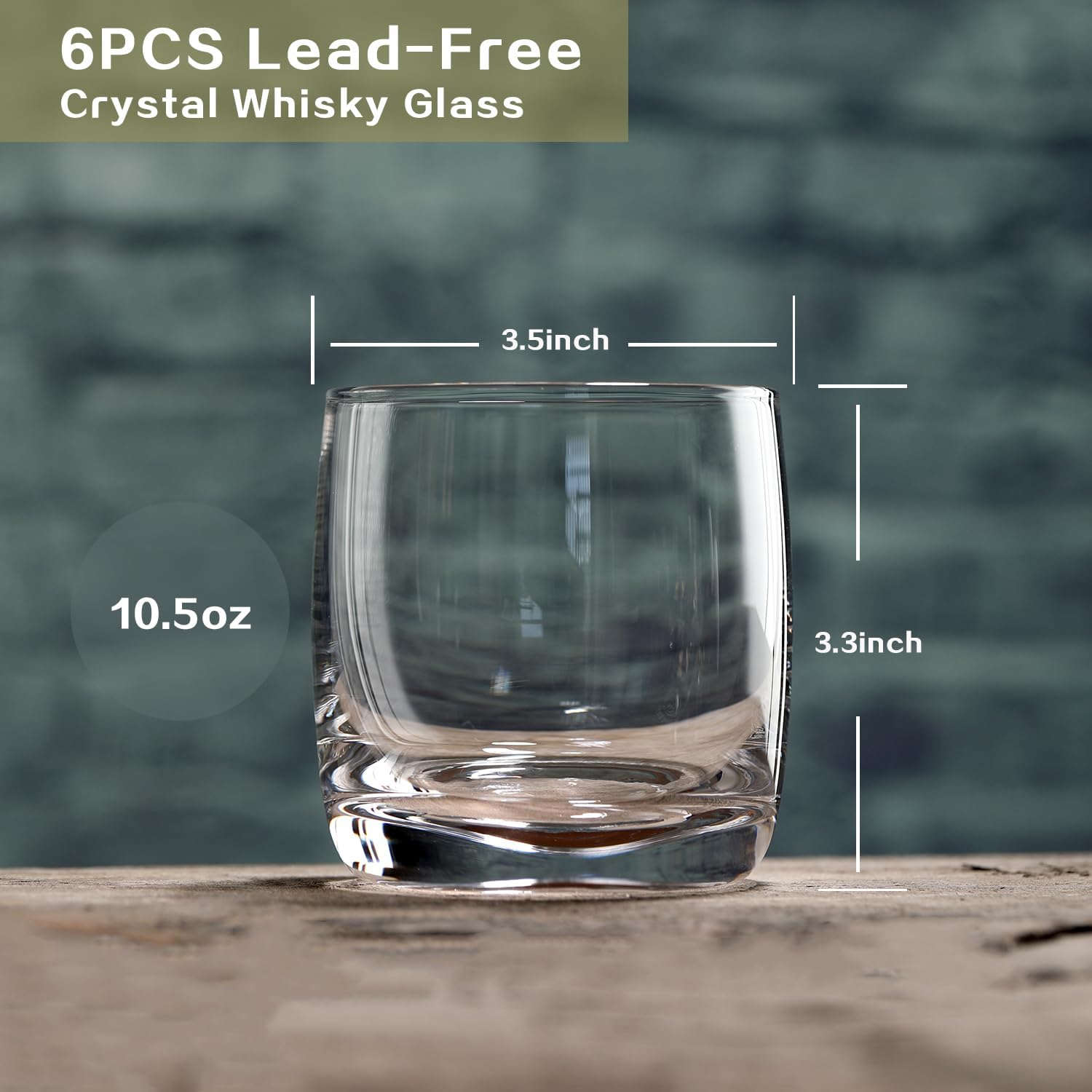 13oz Highball Glasses Set of 6 with 10.5oz Lowball Glasses Set of 6, Premium Crystal Drinking Glasses for Whiskey, Scotch, Cocktail and Juice