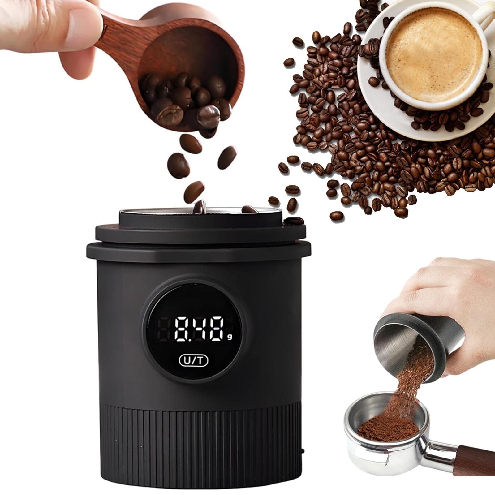 Vaso Dosificador Café - SolucióN Todo En Uno Para Dosificar Café-CombinacióN BáScula Y Taza | PrecisióN 0.1G, Compatible Con Portafiltros 58Mm,Recargable Para El Hogar Y CafeteríA.,Black