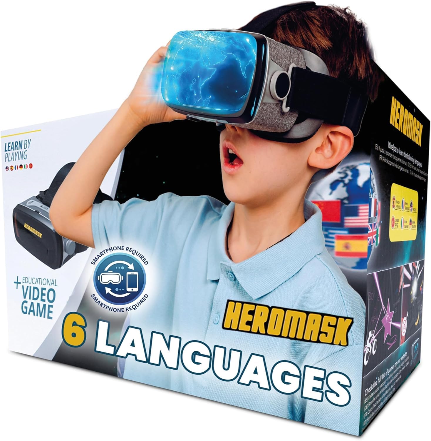 Amazon | 5~12歳のお子様向けVRヘッドセット + 6つの言語を学ぶゲーム
