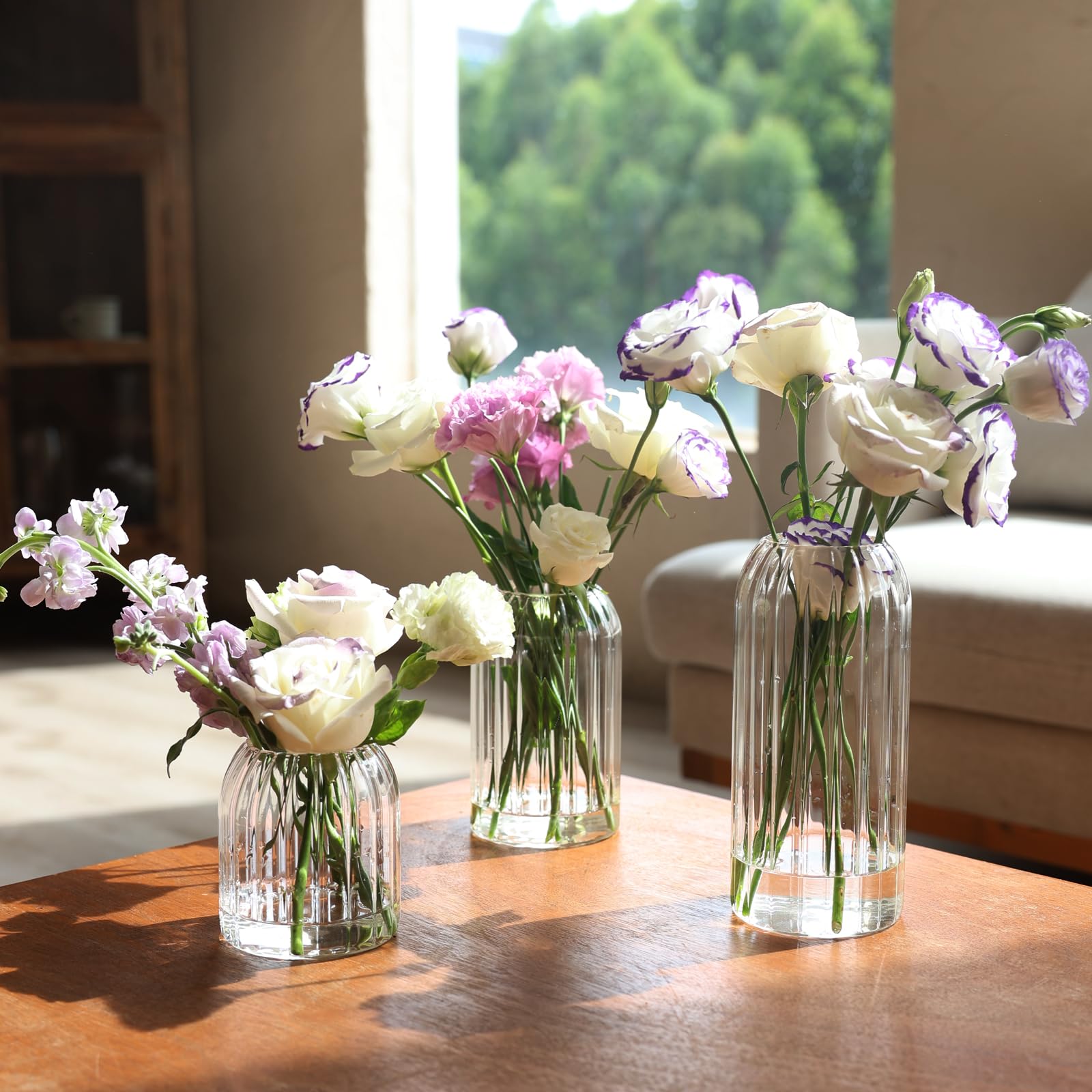 Lot de 6 vases à bourgeons en vrac
