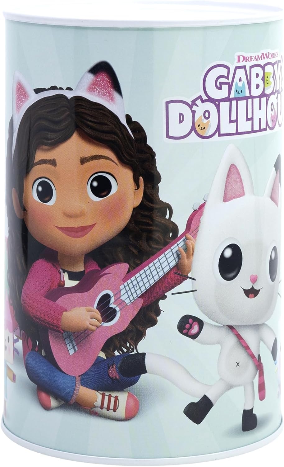Srv Hub Girls Gabby's Dollhouse Gabby’s Dollhouse Money Box – Official 15Cm Sterling Metal Piggy Bank For Kids & Adults – Break-To-Open Coin & Cash Saving Tin – Unbreakable Birthday