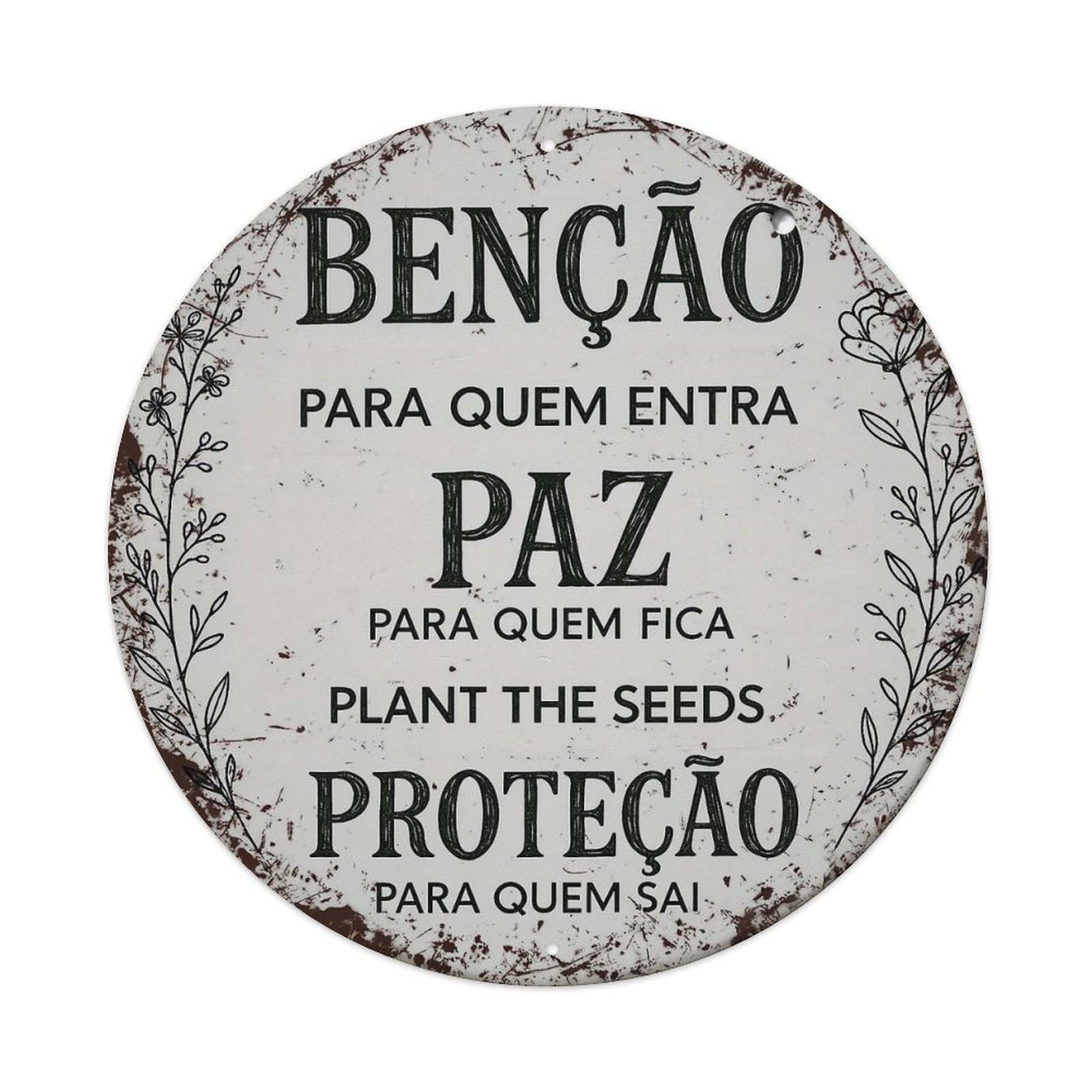 Blessing For Those Who Enter Peace Metal Tin Sign Plaque