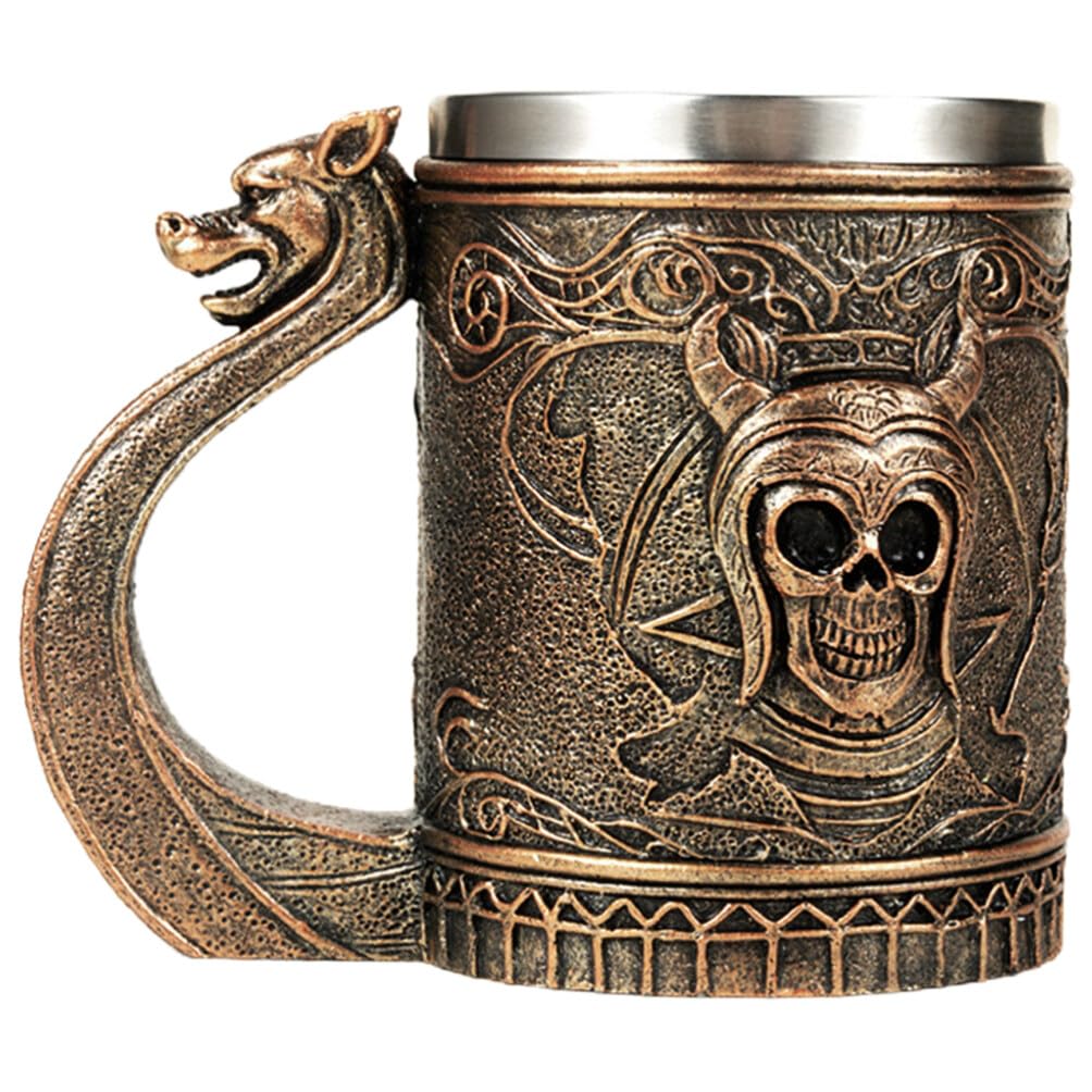 Taza vikinga calavera original para regalar a entusiastas del coleccionismo