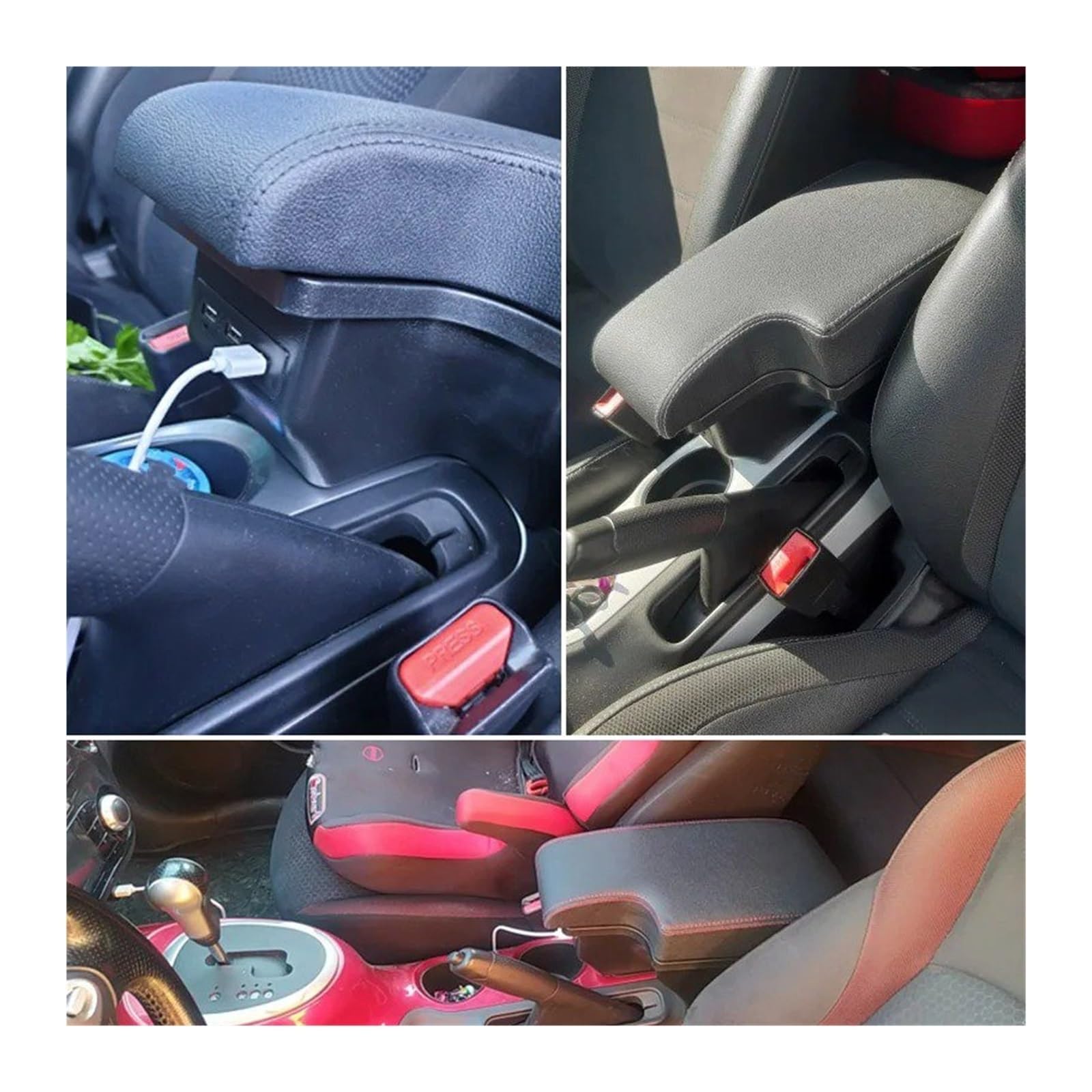 per per ESQ 2010-2019 Box Bracciolo Portaoggetti Interno Auto