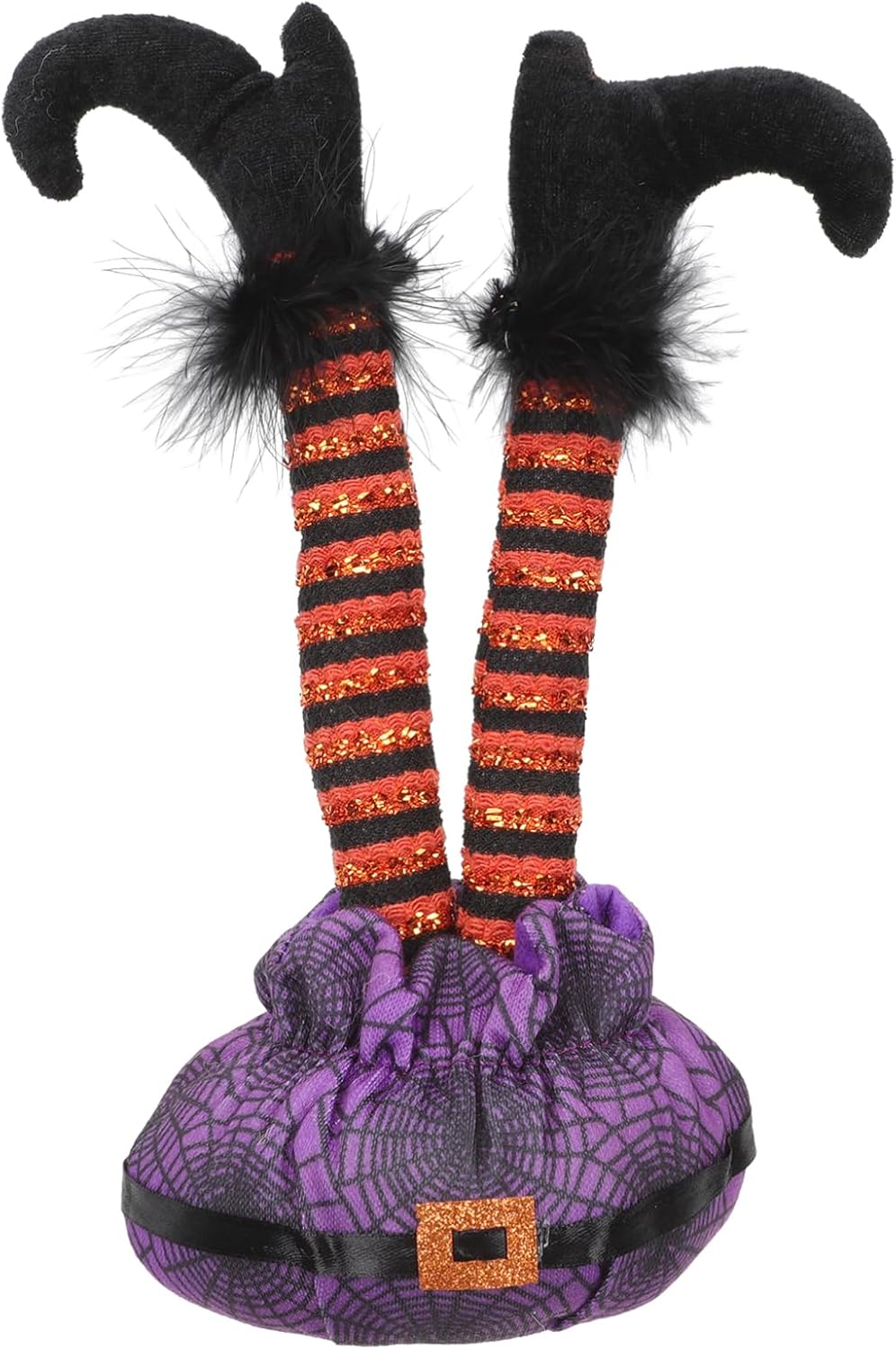 BESTonZON Halloween Elf Legs Prop 11.4 Inch Upside Down Witch Legs Decoration with Flexible Wire for Indoor Outdoor Party Photography