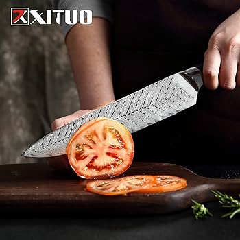 Amazon | XT XITUO ダマスカスシェフナイフ 日本包丁 キッチンセット