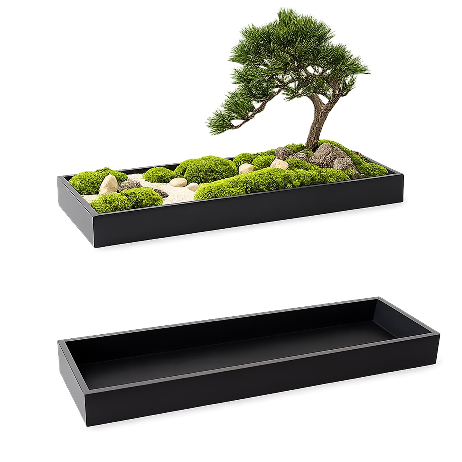 Ozdobna Taca Ze Stali Nierdzewnej 201 – Idealna Do OgrodóW Zen, Ekspozycji Bonsai, KąCika Kawowego, łAzienki I Blatu(80x30x5cm/31x12x2")