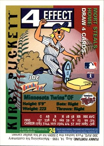 Miniatura 2 de 1996 Bazooka #24 Kirby Puckett NM-MT Twins