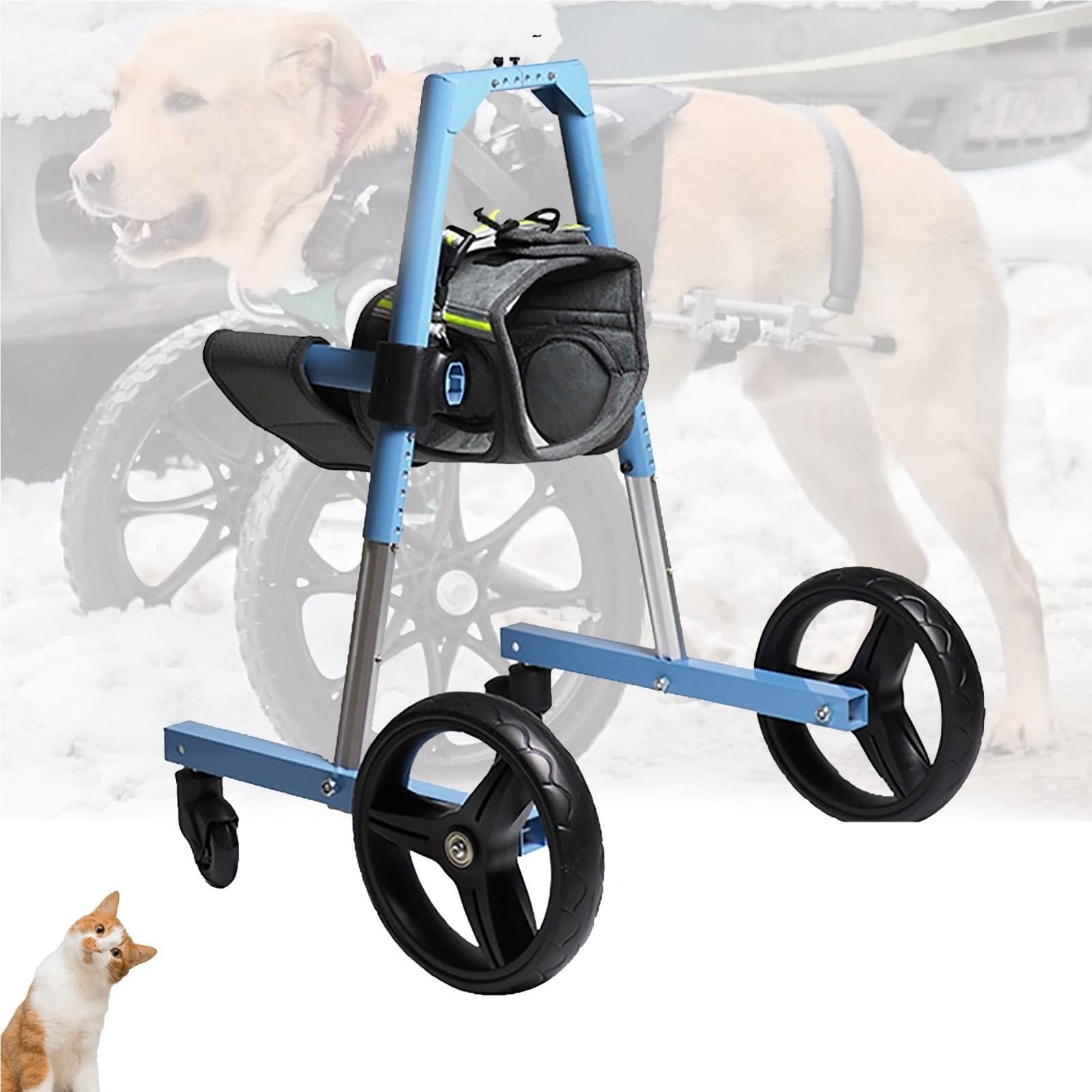 Silla de ruedas para perros delanteras para volver a pasear y jugar felices