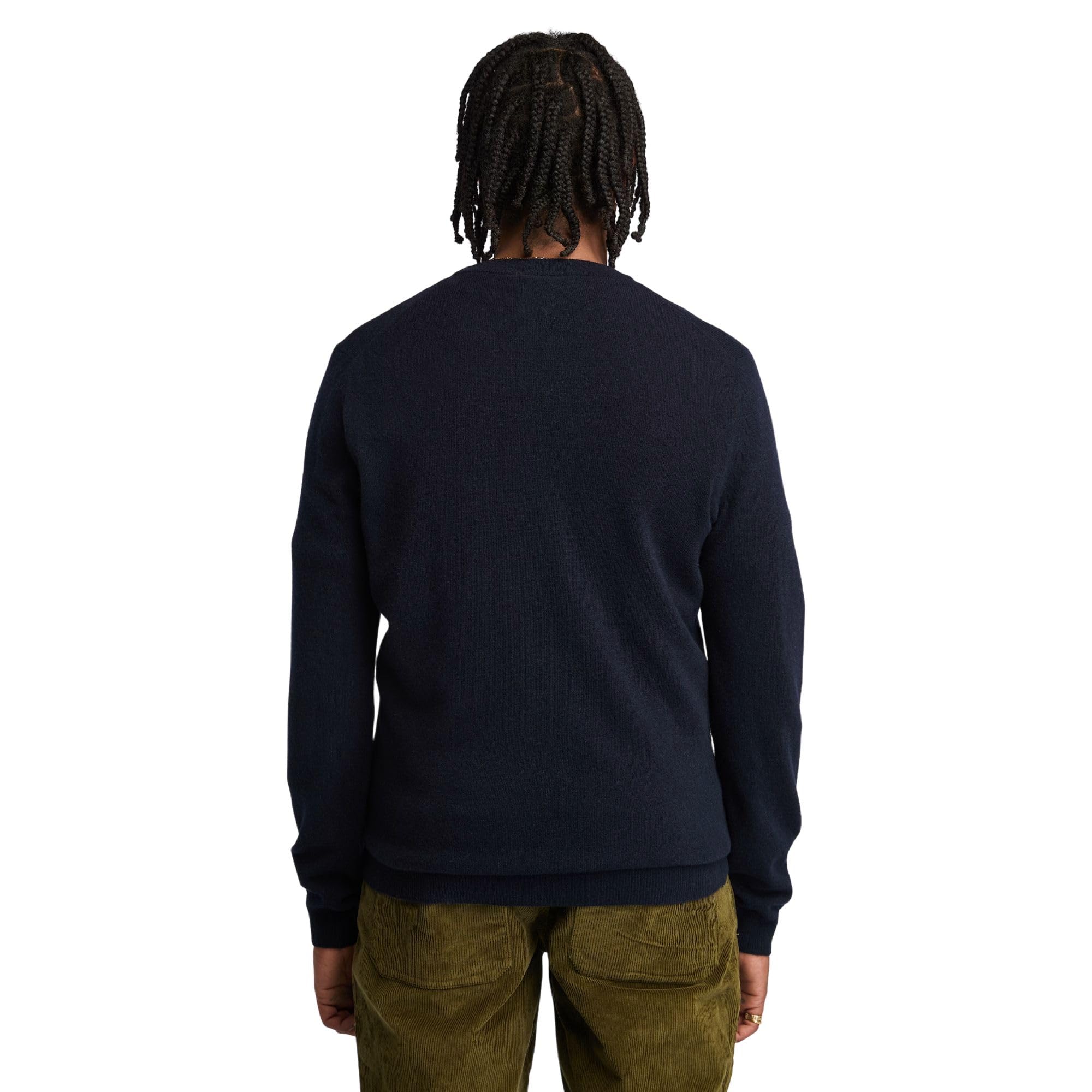 Timberland Maglione da Uomo Girocollo in Lana Merino Cohas Brook Blu Codice TB0A2BFHA0A