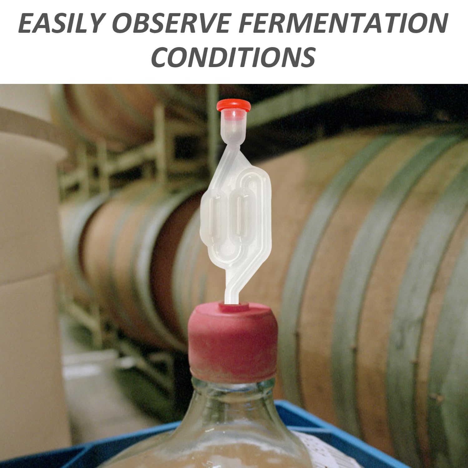 Kit Fermentazione Vino E Birra Fai Da Te - 2 Valvole Airlock Con Guarnizioni - Foto 11