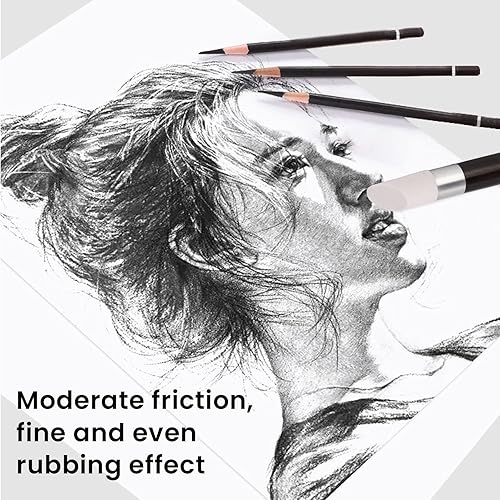 Miniatura 4 de Tocones de mezcla de papel con 2 cabezales reemplazables para dibujar fricción moderada, delicado incluso portátil