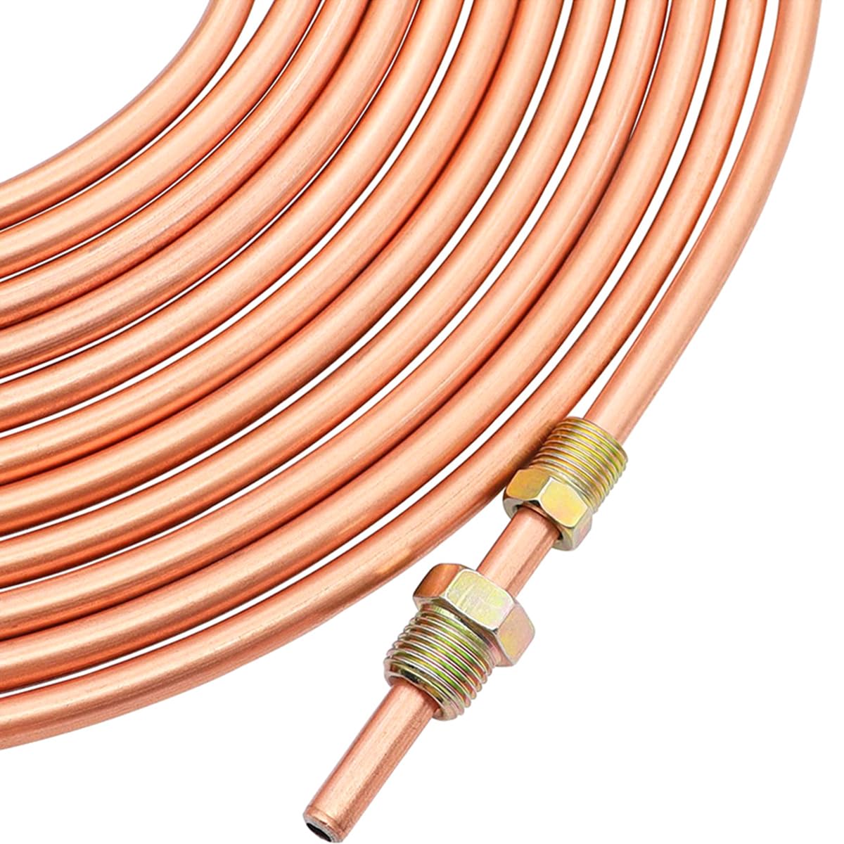 Zestaw przewodów hamulcowych Alnicov Copper Nickel 25ft/7.62m 3/16" Zestaw przewodów hamulcowych samochodowych z 16 złączkami