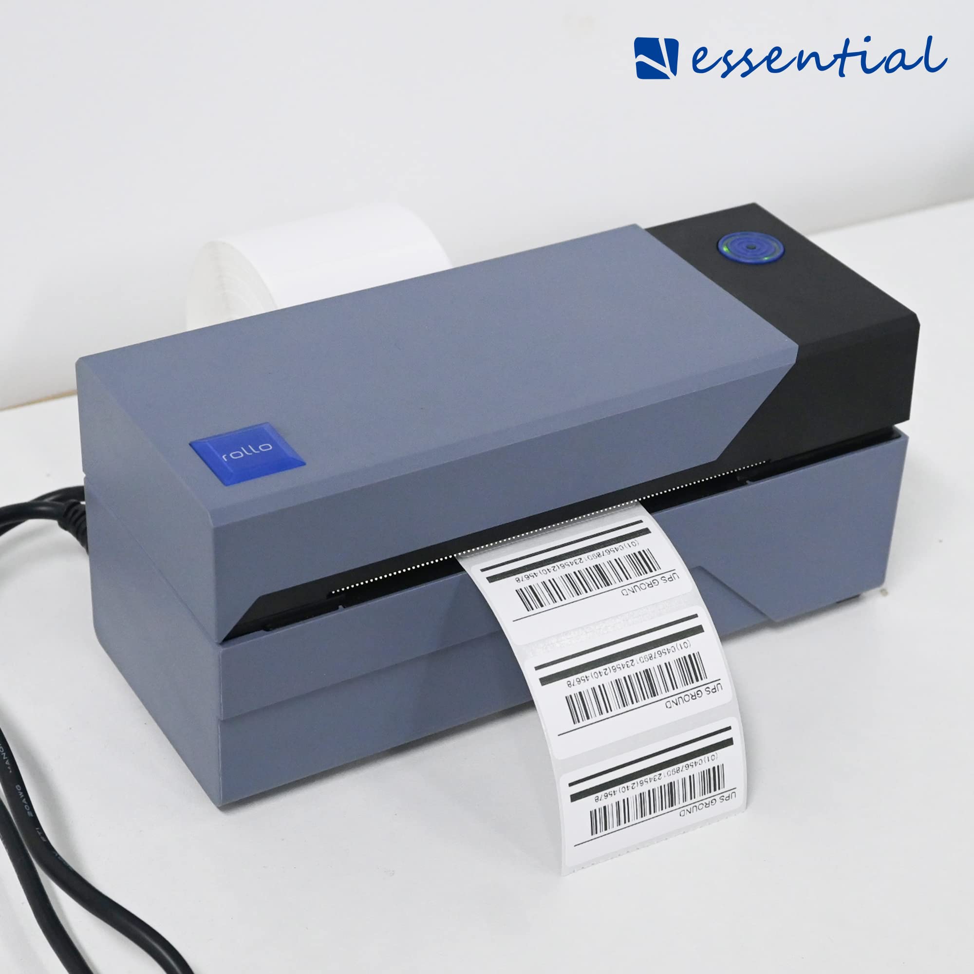 ESSENTIAL 2"x 1" Direct Thermal Barcode Labels, Shipping Labels, Compatible with Zebra & Rollo Label Printer, 1300 Labels of Roll (12 Roll)