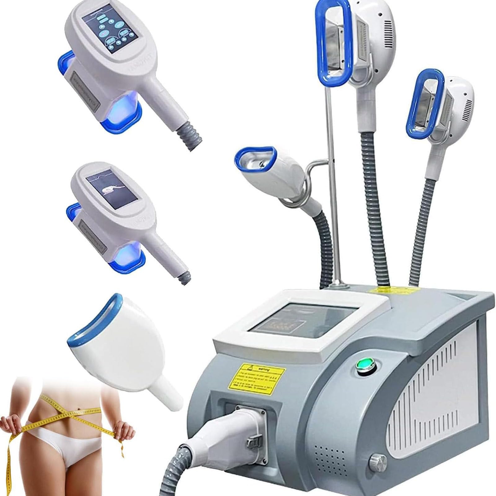 LJCSSD Fat Freezing Machine Cryotherapy Machine Cryolipolysis Slimming Reduction Equipment for Arm Waist Thigh Hip Body Sculpting Machine with 3 Handle Cellulite Removal Massager