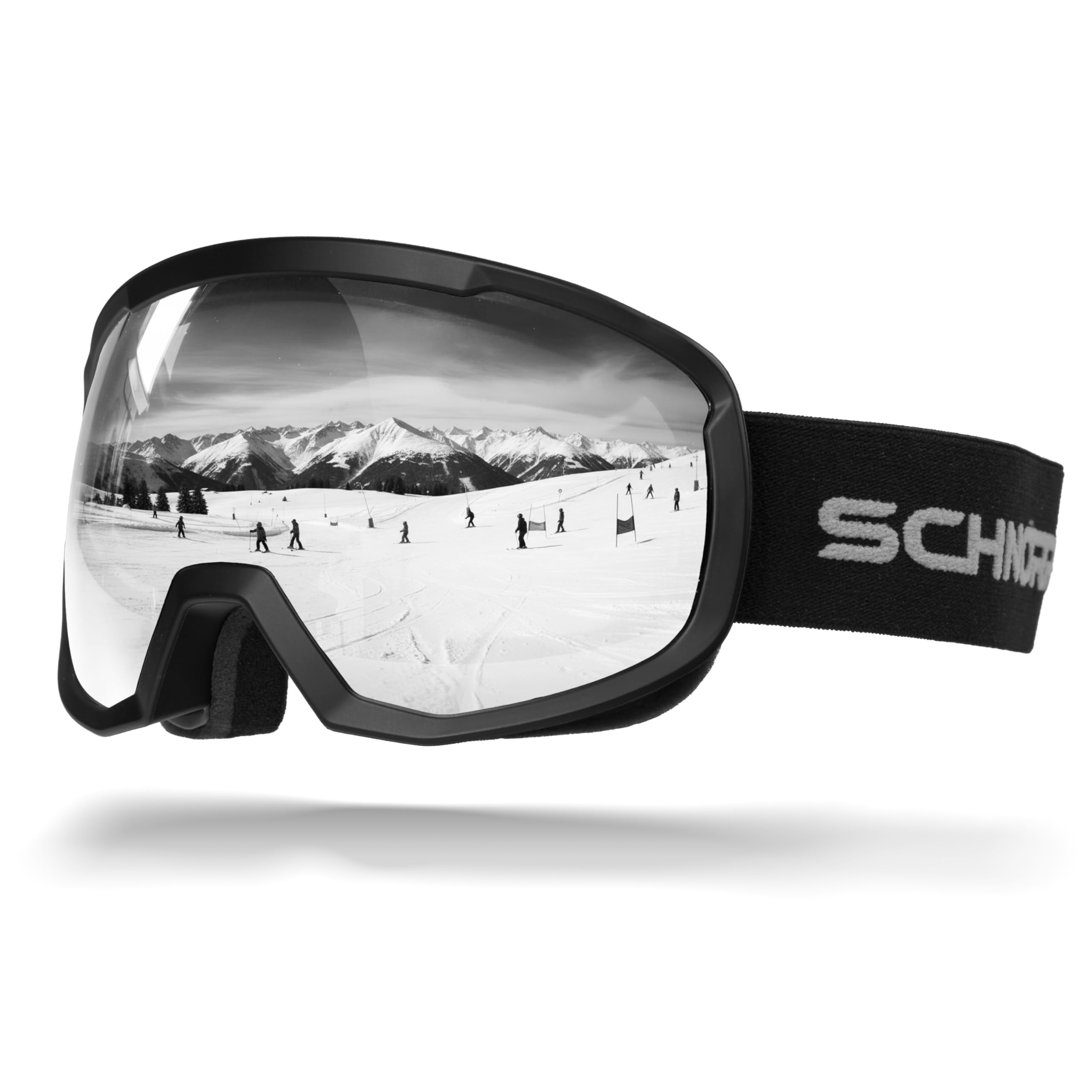 SCHNORR Kinder Skibrille Kidsi Go | Full REVO verspiegelt, Anti-Fog, UV400 Skibrille Kinder,Ski Snowboard Brille Brillenträger für Junior Jungen Mädchen Anti-UV Anti-Fog
