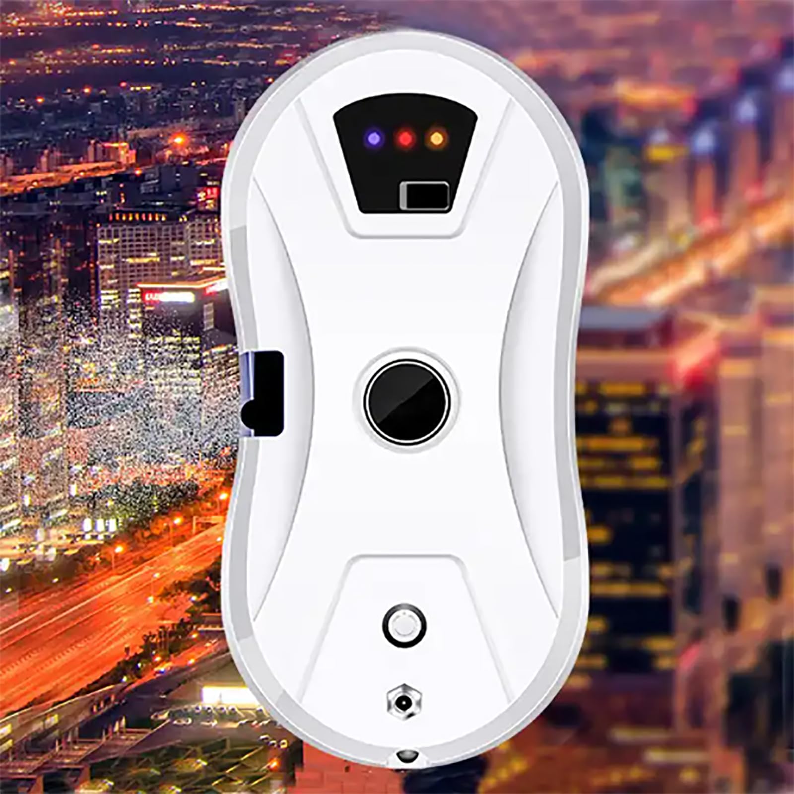 ERICAT Lavavetri Automatico, Robot Lavavetri con Telecomando E 10 Panni in Microfibra, Potente Aspirazione 5600 PA E Grande Serbatoio dell'Acqua da 30 Ml, Profilo Sottile da 93 Mm, per Windows