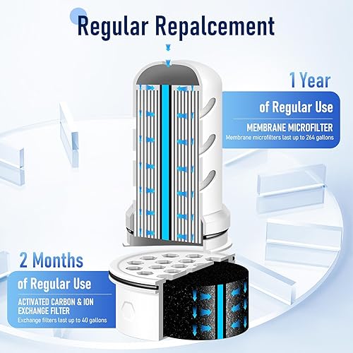 Miniatura 4 de Filtro de repuesto compatible con jarras y dispensadores de filtro de agua LifeStraw Home. Puede eliminar eficazmente la suciedad, la arena, los