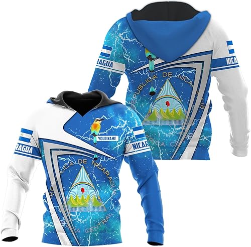 Miniatura 4 de Camisa personalizada de Nicaragua con bandera de Nicaragua para hombres y mujeres, camiseta de Nicaragua, camiseta de Nicaragua