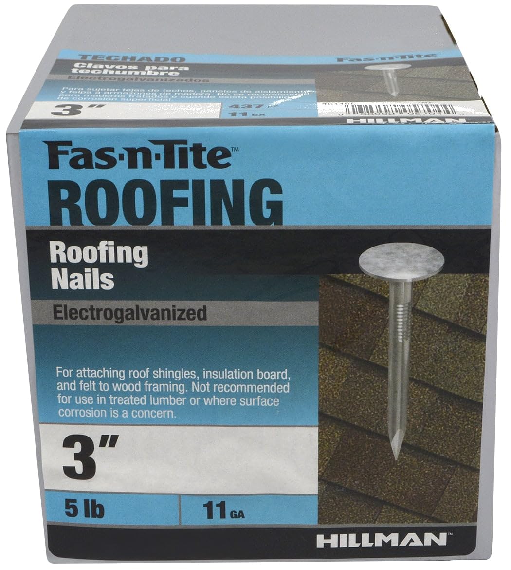 Electro-Galvanized Roofing Nails - 5 lb Box -2