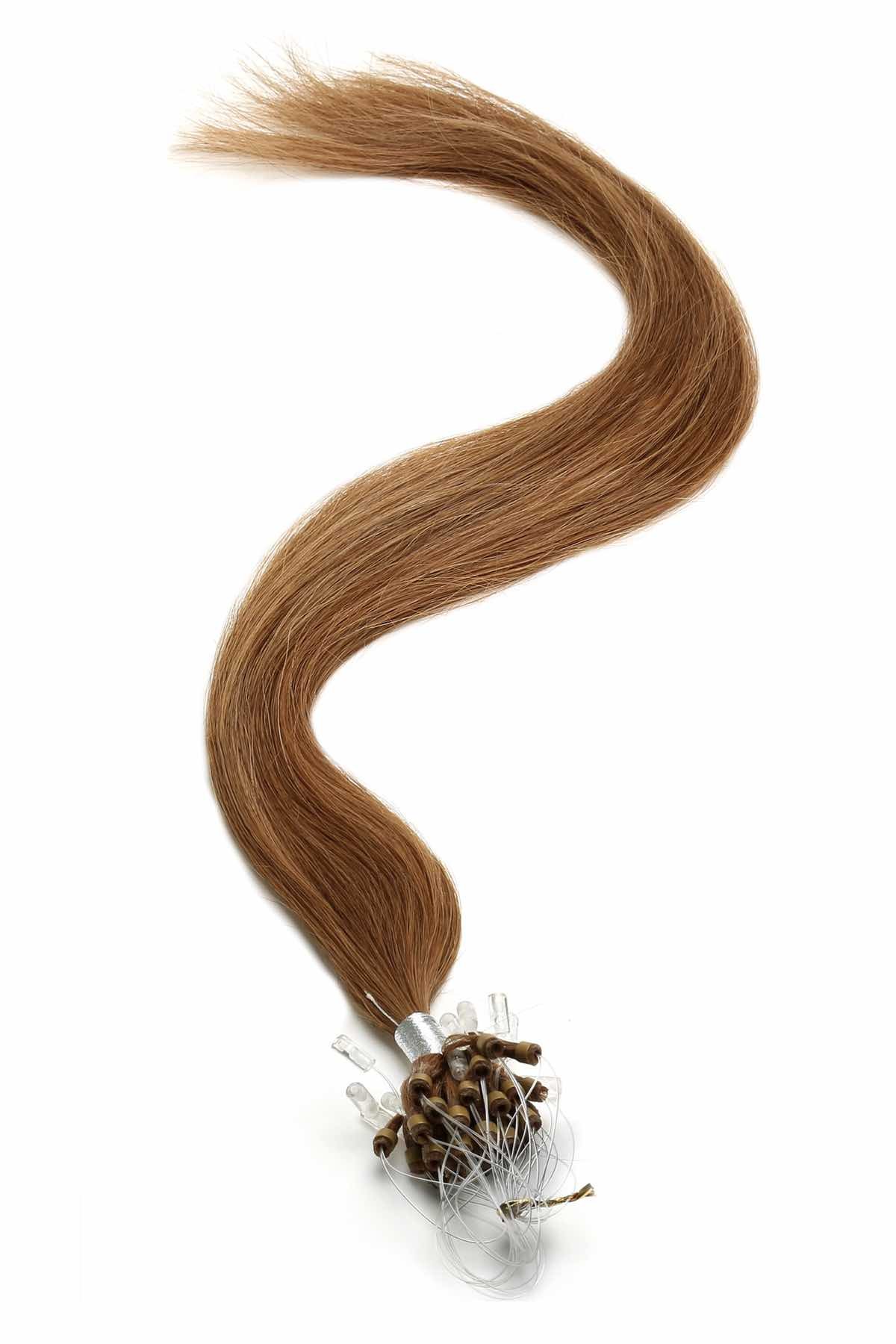 Micro Ring/Micro Loop/Micro Bead Hair Extensions 18" Hazel Brown (5B) American Pride