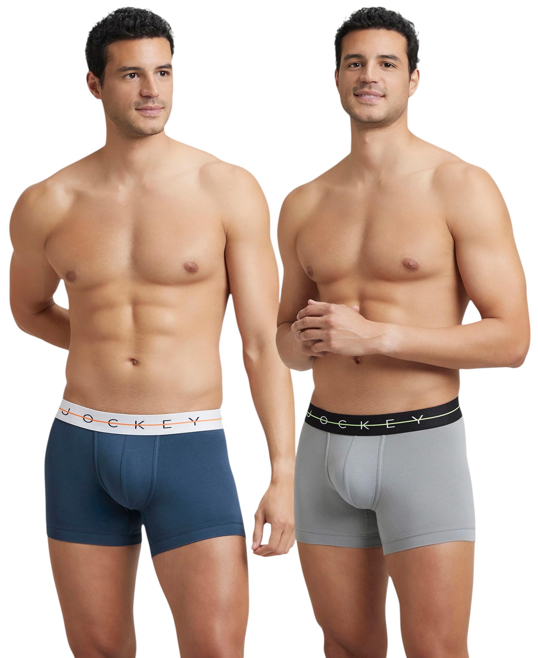 jockey NY16 Men's Super Combed Cotton Elastane Stretch Solid Trunk with Ultrasoft Waistband (Pack of 2)-picture-17