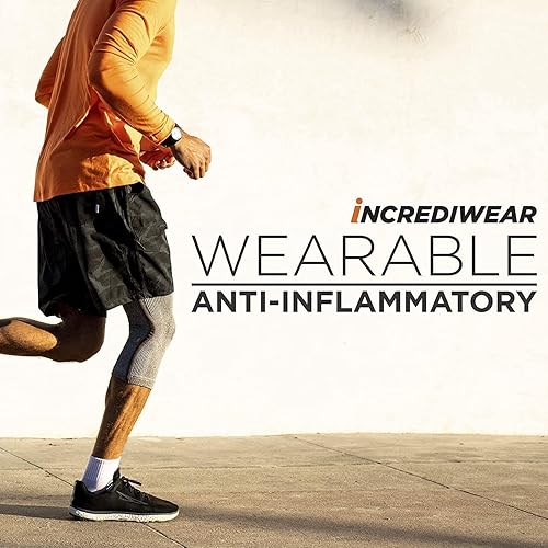 Miniatura 8 de Incrediwear Paquete de 2 mangas de pierna largas de longitud completa para aliviar el dolor de piernas y recuperación muscular, ayuda a reducir la