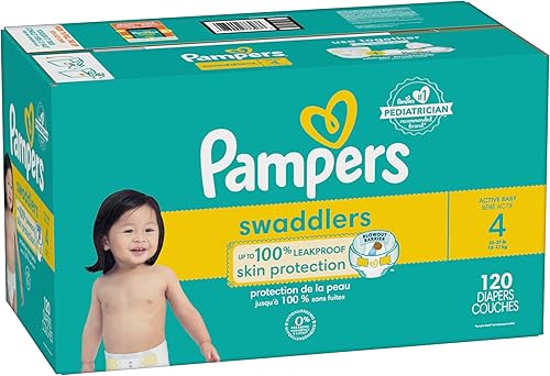 Miniatura 155 de Pañales Pampers Swaddlers, Talla 7 (11.8-22.7 kg), 70 unidades, absorbentes, mantiene al bebé seco y cómodo, pañal desechable seguro para la piel