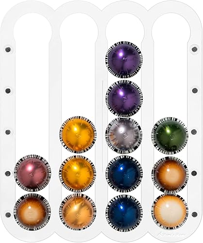 Miniatura 7 de Demi's Home Soporte magnético para cápsulas de café Nespresso Vertuo - Adecuado para ser montado en el refrigerador (negro) Negro