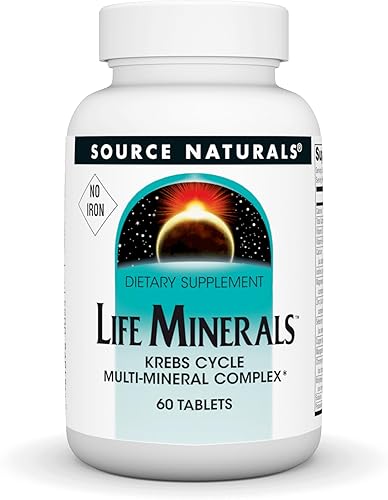 Miniatura 5 de Source Naturals Minerales de vida de alta bioactividad, sin hierro, complejo multimineral Krebs Cycle - 120 Tabletas