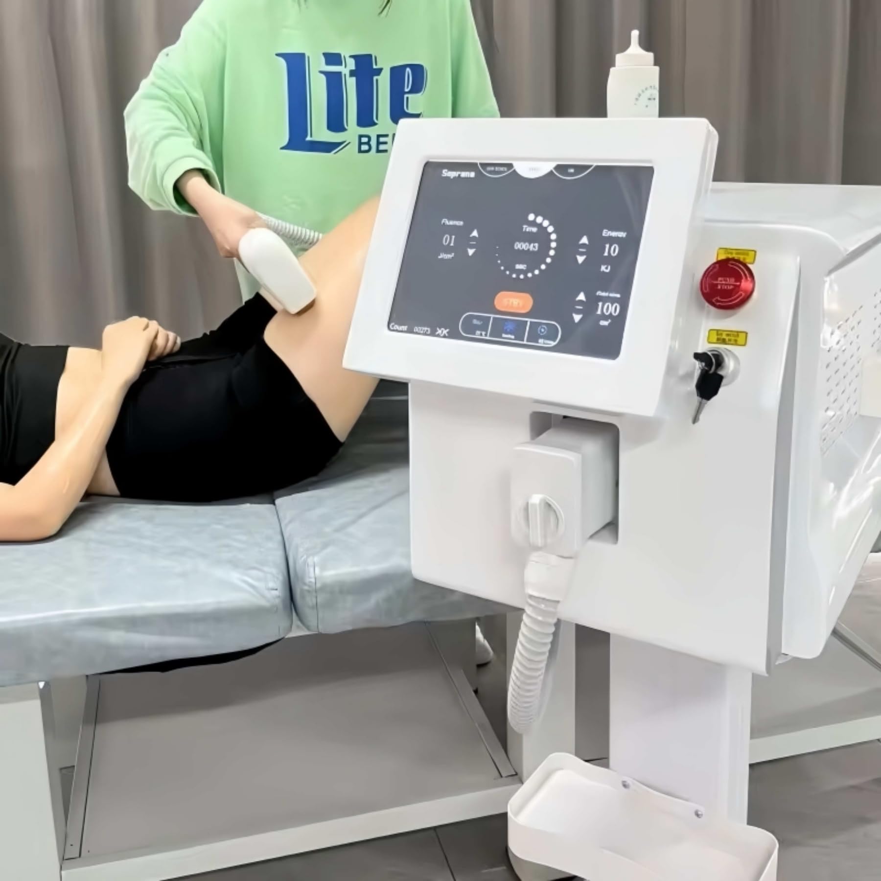808nm diodo laser depilatore maniglia raffreddamento sicuro depilazione permanente professionale 4 lunghezze d'onda 4000W