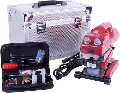 Miniatura 3 de LESITE Máquina de soldadura de geomembrana Soldador de cuña caliente para sellar HDPE EVA PVC 0.008-0.059 in (rodillo de presión de sílice (para