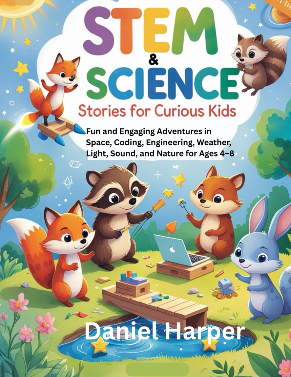 STEM & Science Stories for Curious Kids: Fun and Engaging Adventures in Space, Coding, Engineering, Weather, Light, Sound, and Nature for Ages 4–8