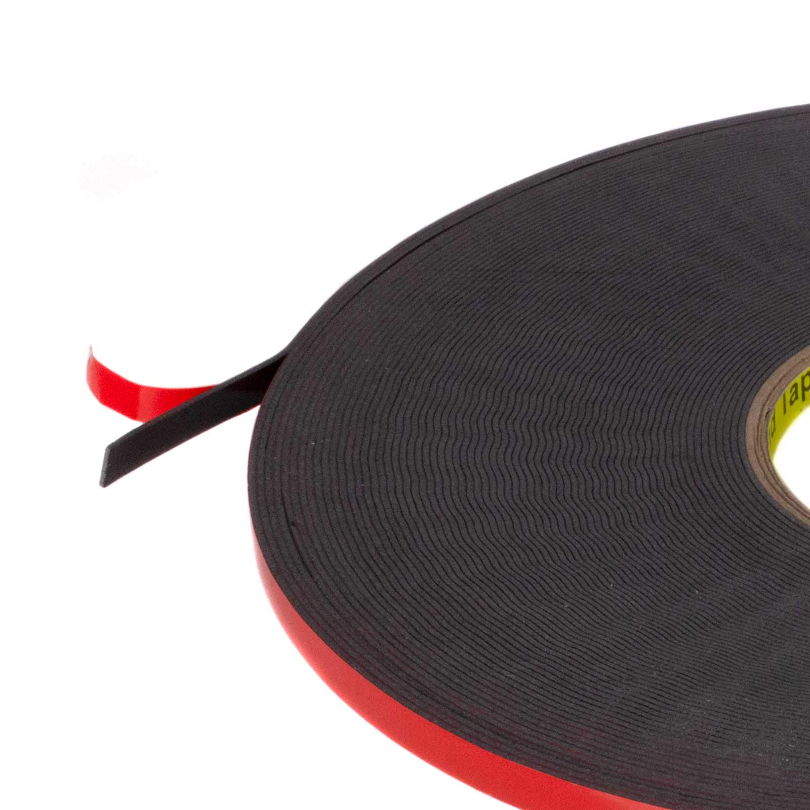 3M doppelseitiges Klebeband extra stark klebend schwarz Auto Spiegel Montage Klebestreifen Klebepads Kleber Klebepunkte Ronden 15mm x 33m 1 Rolle