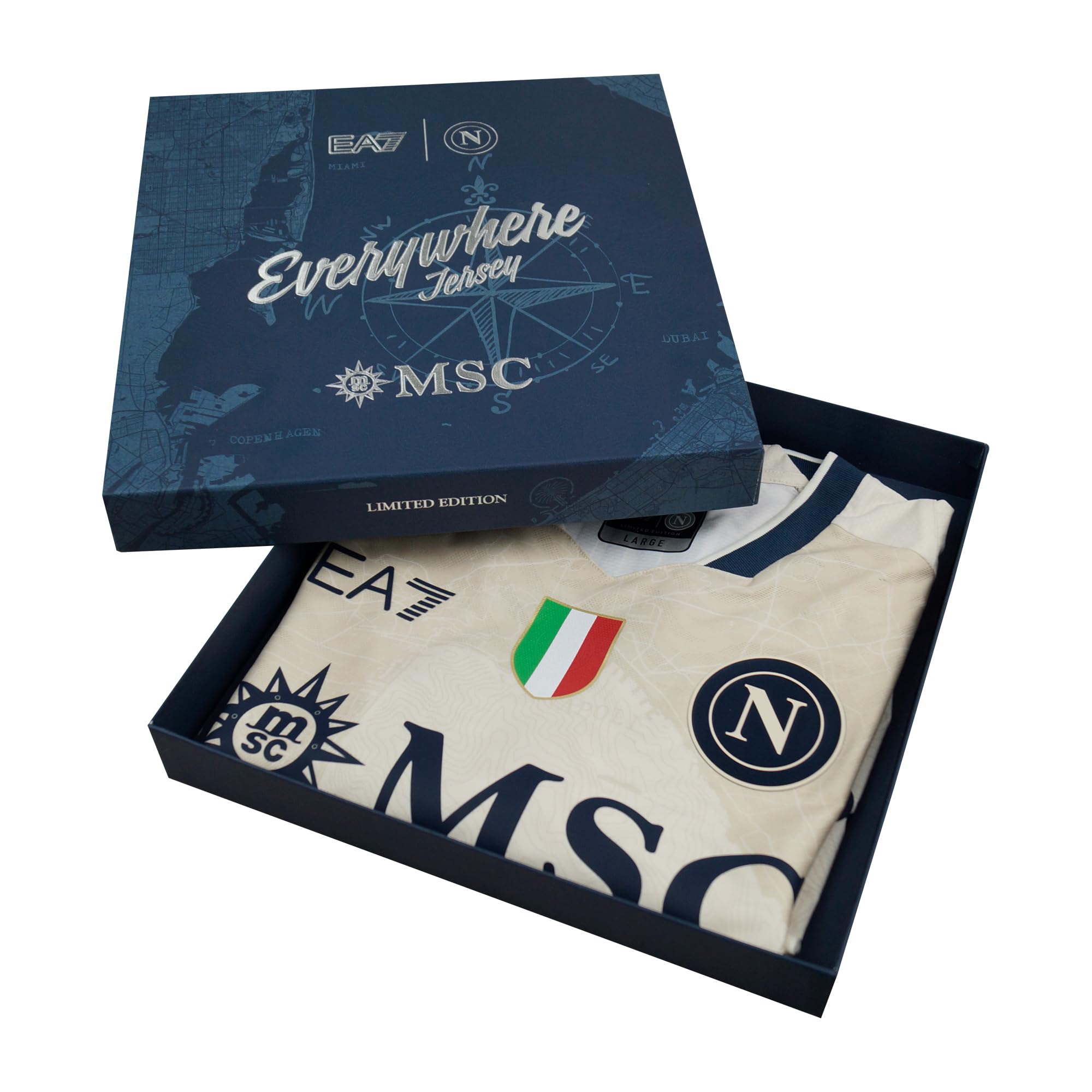 SSC NAPOLI Everywhere Jersey, Edizione Limitata 2023/2024, Prodotto Ufficiale S