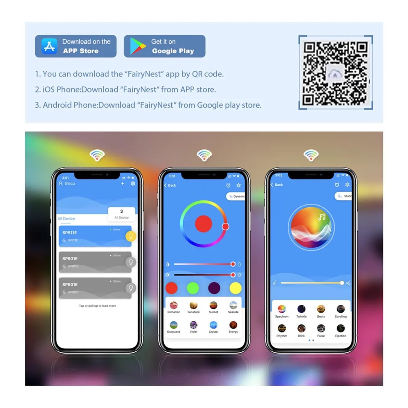 Kontroler LED muzyki WiFi SP511E z podwójnym wyjściem Alexa Smart Voice App Control pasuje do WS2812b WS2811 adresowalny pikseli (Dc5-24v 1 wyjście)