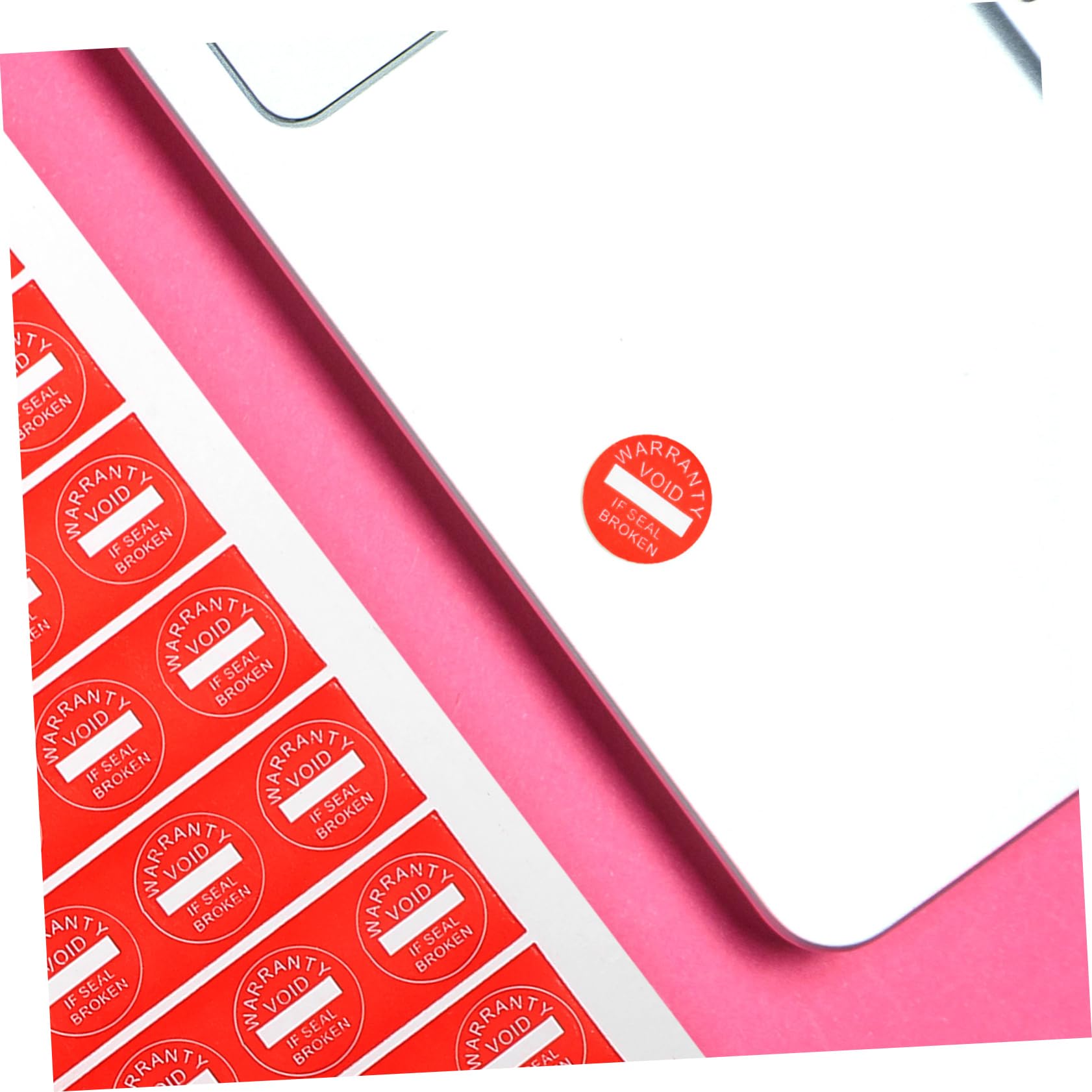 Alipis 3 Set Tag Di Permanente Etichetta Adesivi Adesivo Di Avvertimento Etichette Adesive Vuote Etichette Auto Adesive Etichette Adesive Di Avvertenza Carta Rosso 1000 Pezzi*3