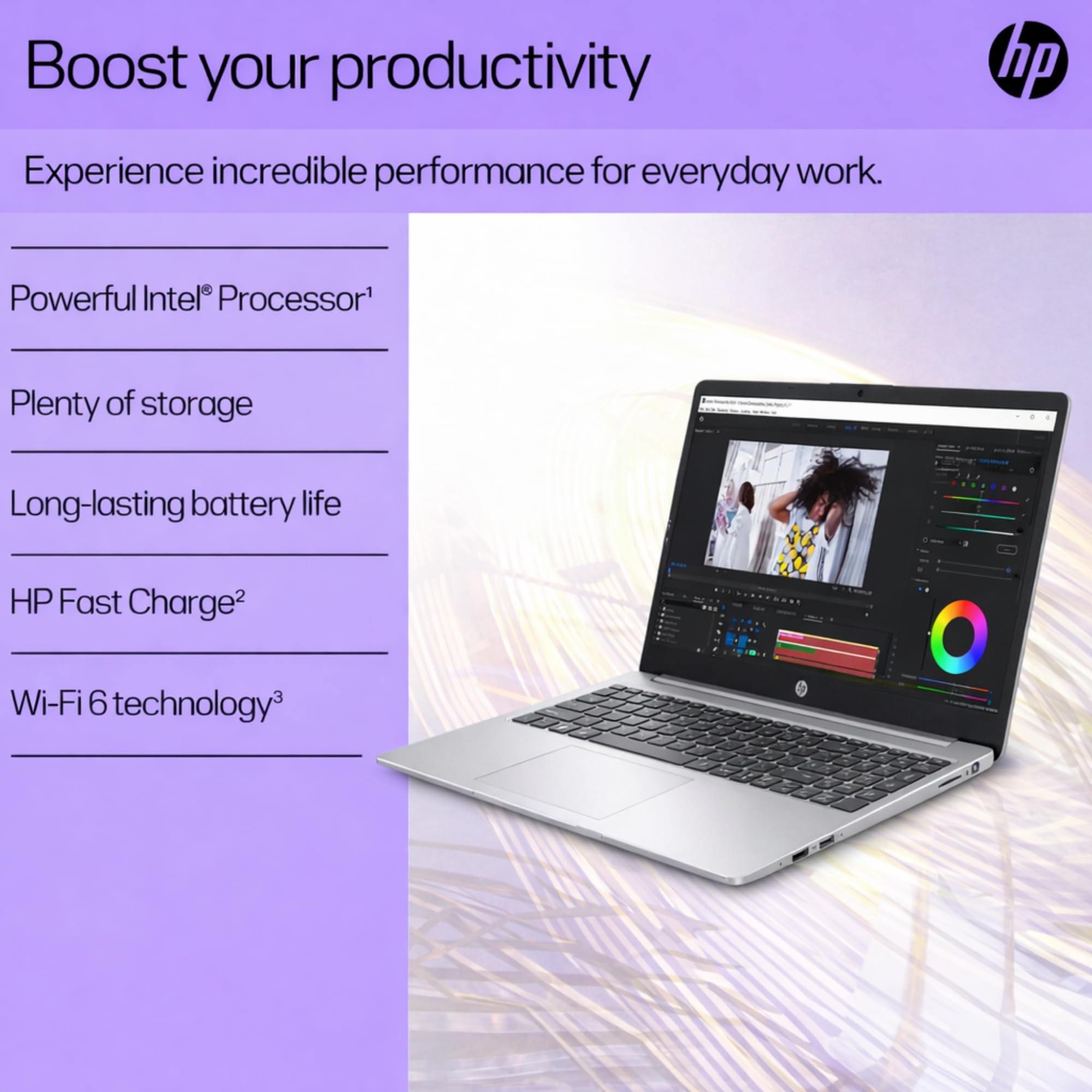 HP 15.6" Laptop with Microsoft 365-8GB Memory - 1.1TB Storage - Intel Inside | Anti-Glare Display, 128GB SSD and 1TB Cloud Storage, 4-Cores CPU, Fast Charge and 12hrs Battery, no Mouse, Black